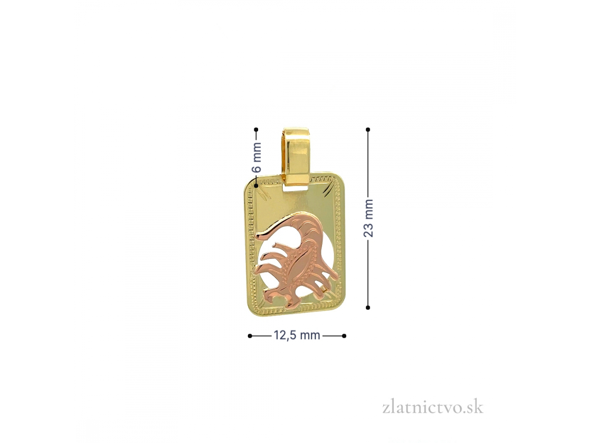 Zlatý prívesok znamenie ŠKORPIÓN PRI26105