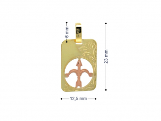 Zlatý prívesok znamenie STRELEC PRI26106