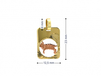 Zlatý prívesok znamenie BARAN PRI26107