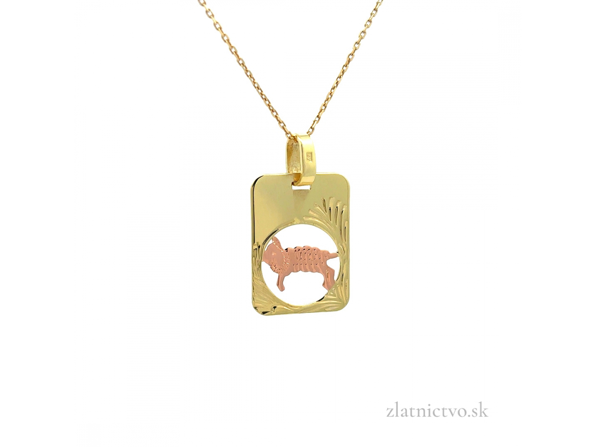 Zlatý prívesok znamenie BARAN PRI26107