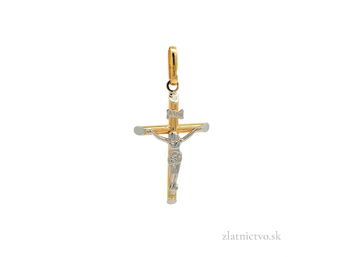 Zlatý prívesok Krížik PRI26312