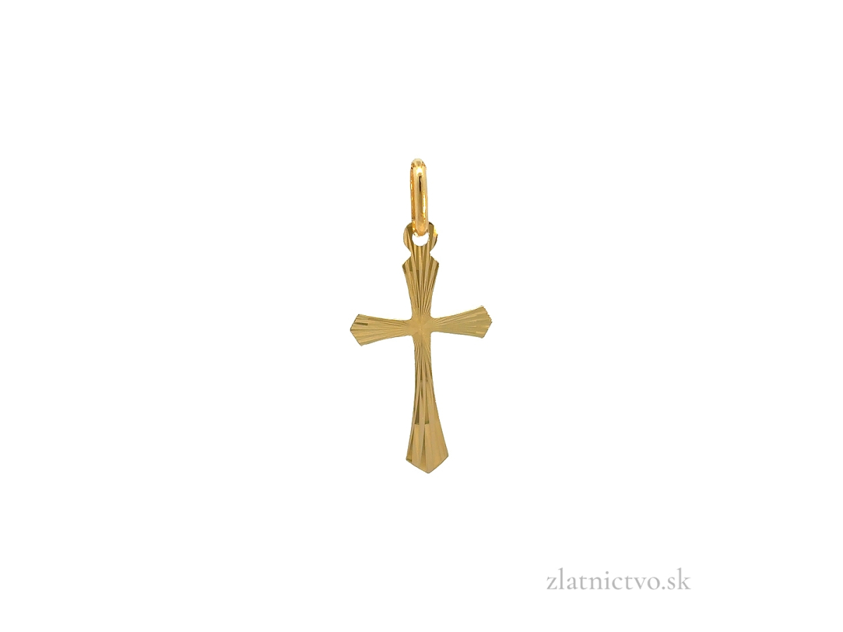Zlatý prívesok Krížik PRI26313