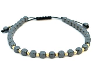 Zlatý šnúrkový náramok ZNS26401