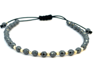 Zlatý šnúrkový náramok ZNS26402