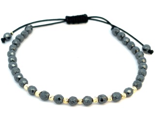 Zlatý šnúrkový náramok ZNS26402