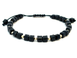 Zlatý šnúrkový náramok ZNS26405