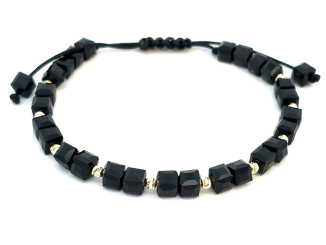 Zlatý šnúrkový náramok ZNS26405