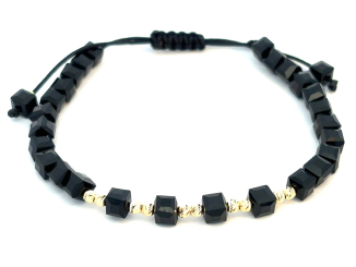 Zlatý šnúrkový náramok ZNS26406