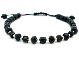 Zlatý šnúrkový náramok ZNS26407