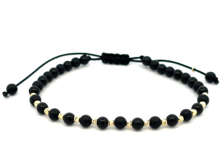 Zlatý šnúrkový náramok ZNS26414