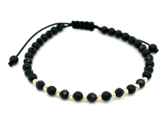 Zlatý šnúrkový náramok ZNS26415