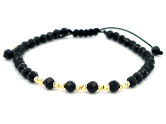 Zlatý šnúrkový náramok ZNS26416