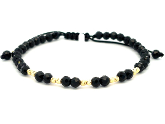 Zlatý šnúrkový náramok ZNS26418