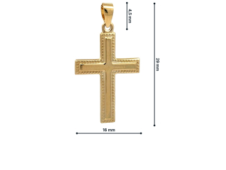 Zlatý prívesok Krížik PRI26803