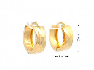 Zlaté náušnice kruhy KRU26304