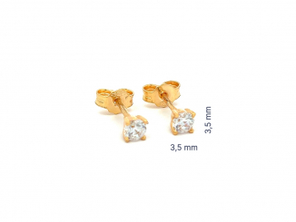 Zlaté náušnice DOP26312