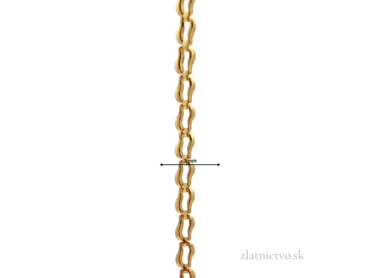 Zlatý náramok ZN261002