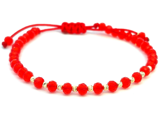 Zlatý šnúrkový náramok ZNS26409