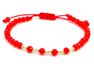 Zlatý šnúrkový náramok ZNS26410