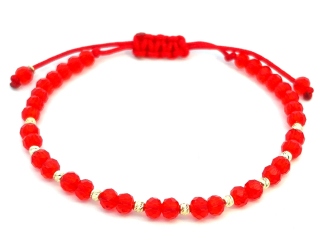 Zlatý šnúrkový náramok ZNS26408