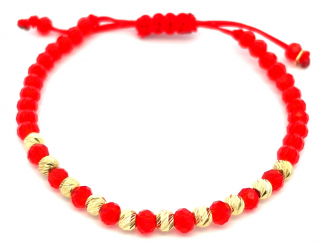 Zlatý šnúrkový náramok ZNS26310