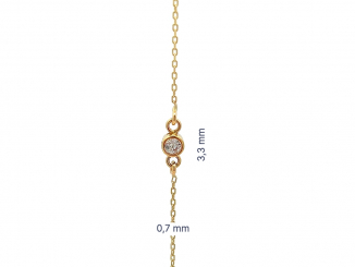 Zlatý náramok ZN25907