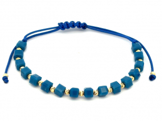 Zlatý šnúrkový náramok ZNS26313