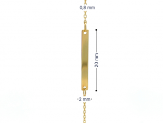 Zlatý náramok ZN26303