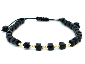 Zlatý šnúrkový náramok ZNS26406