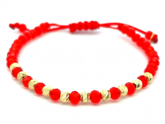 Zlatý šnúrkový náramok ZNS26310