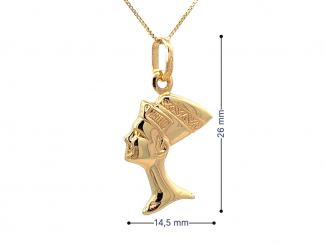Zlatý prívesok Nefertiti PRI24310