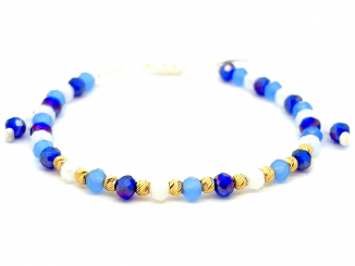 Zlatý šnúrkový náramok ZNS26315