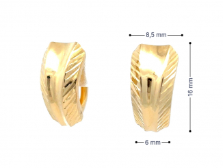 Zlaté náušnice DOP26303