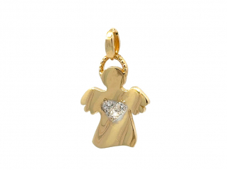 Zlatý prívesok anjel PRI24224