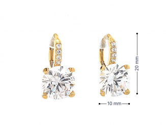 Zlaté náušnice NUP25901