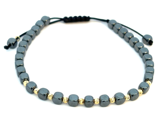 Zlatý šnúrkový náramok ZNS26401