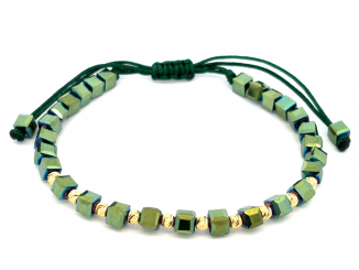 Zlatý šnúrkový náramok ZNS26312