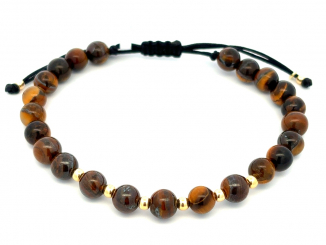 Zlatý šnúrkový náramok ZNS26308