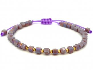 Zlatý šnúrkový náramok ZNS26314