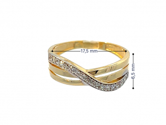 Zlatý prsteň PR24417
