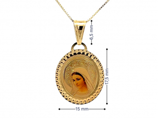 Zlatý prívesok Madona PRI24325