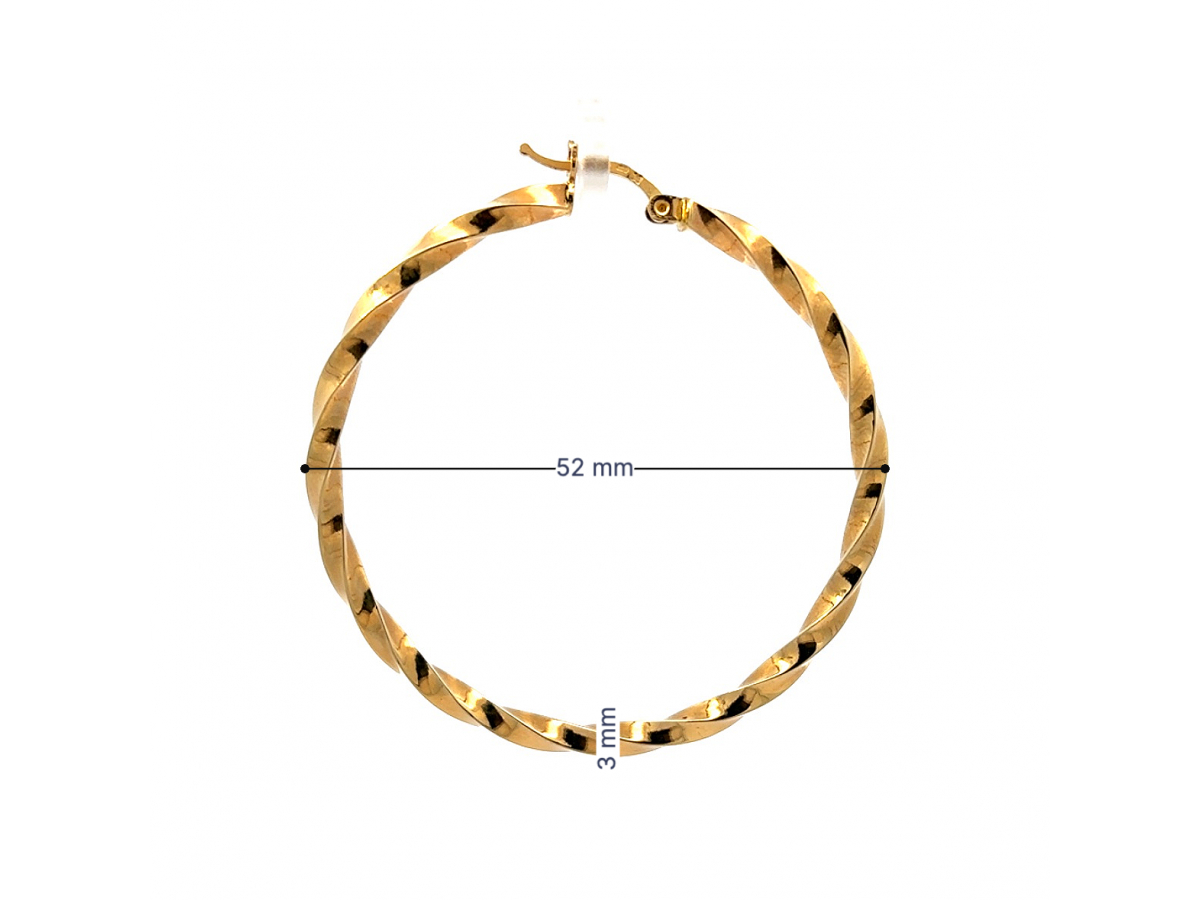 Zlaté náušnice Kruhy DO20151