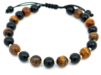 Zlatý šnúrkový náramok ZNS26411