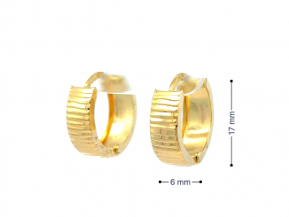 Zlaté náušnice kruhy KRU26301