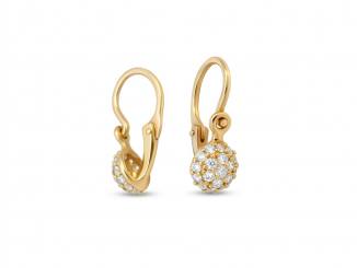 Zlaté detské náušnice DZN2605