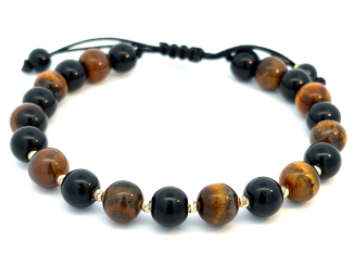 Zlatý šnúrkový náramok ZNS26411