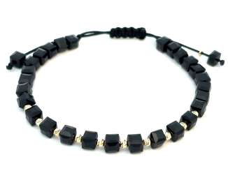 Zlatý šnúrkový náramok ZNS26404