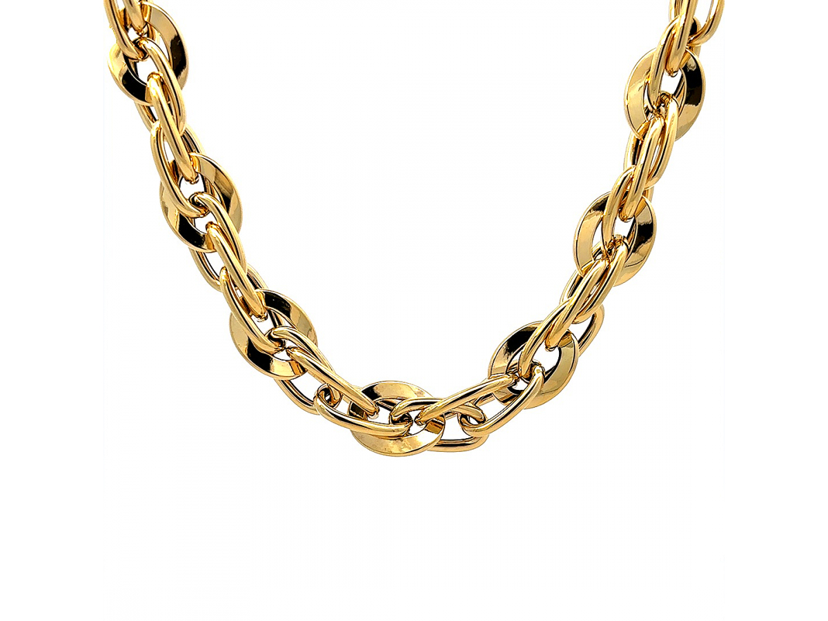 Zlatá súprava náramok s retiazkou SU24902