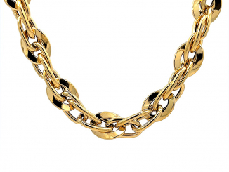 Zlatá súprava náramok s retiazkou SU24902