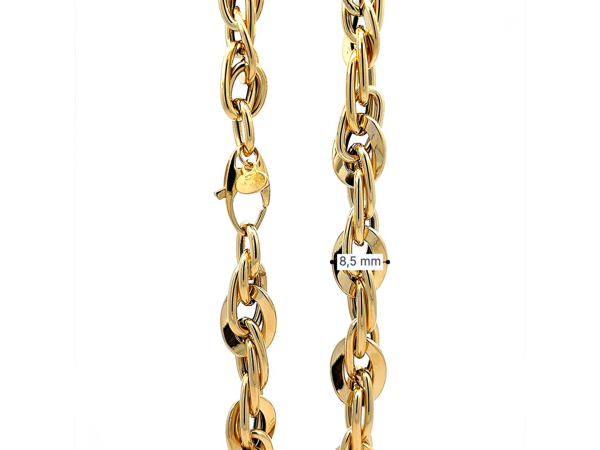 Zlatá súprava náramok s retiazkou SU24902